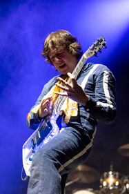 Comedian Dave Hill opens for Tenacious D at PNC Music Pavilion on Sept. 6, 2023.