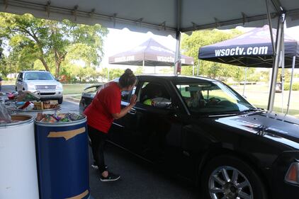 Members from the community donated to the 9 Food Drive on Wednesday to help feed local families in need.