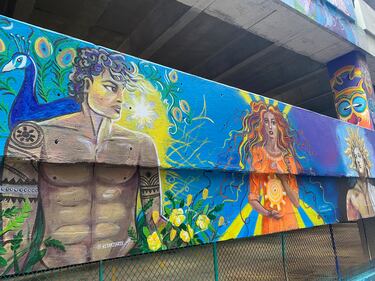 During the Charlotte Shout music and arts festival, the alley at 100 E. Fourth Street was transformed into a collection of murals by local and international artists.