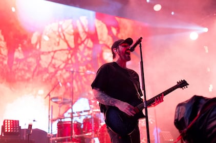 Breaking Benjamin performs at PNC Music Pavilion in Charlotte on Sept. 22, 2024.