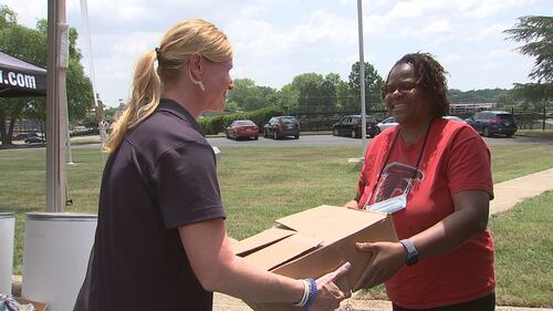 Members from the community donated to the 9 Food Drive on Wednesday to help feed local families in need.