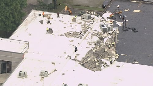 Roof damage in Gaston County