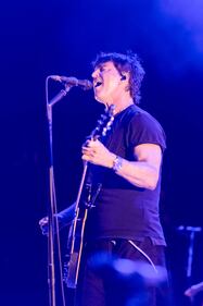 Third Eye Blind performs during the Summer Gods Tour at PNC Music Pavilion in Charlotte on July 29, 2024.