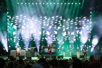 The Foo Fighters returned to Charlotte on Thursday for the first time in more than a decade to rock a sold-out crowd at PNC Music Pavilion.