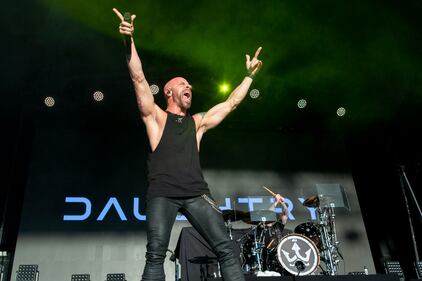 Daughtry performs at PNC Music Pavilion in Charlotte on Sept. 22, 2024.