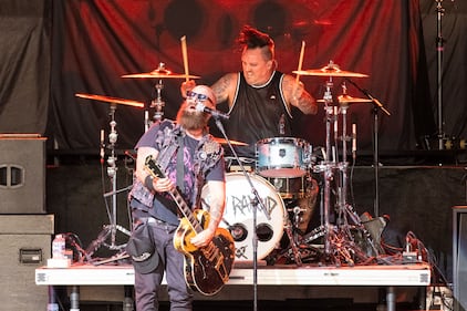 Rancid performs during the Saviors Tour at PNC Music Pavilion on Aug. 26, 2024.