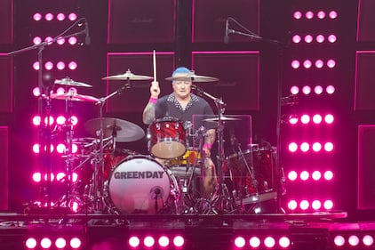 Green Day performs to a sold-out crowd at PNC Music Pavilion on Aug. 26, 2024.