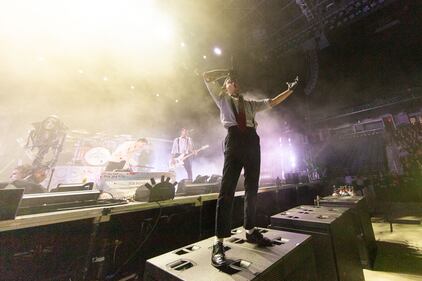 Ice Nine Kills performs at the Greensboro Coliseum on Nov. 21, 2023.