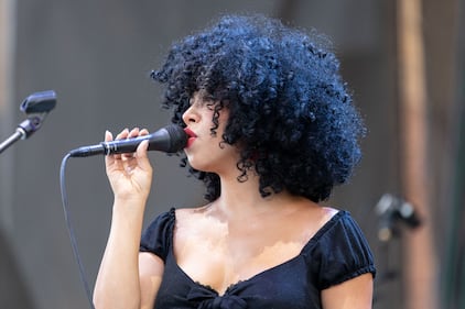 Monica Martin performs at Skyla Credit Union Amphitheatre in Charlotte on Aug. 5, 2023.