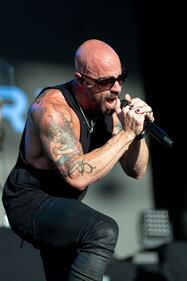 Daughtry performs at PNC Music Pavilion in Charlotte on Sept. 22, 2024.