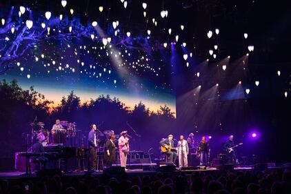 Singer-songwriter James Taylor & His All-Star Band perform at Charlotte’s Spectrum Center. June 24, 2022.