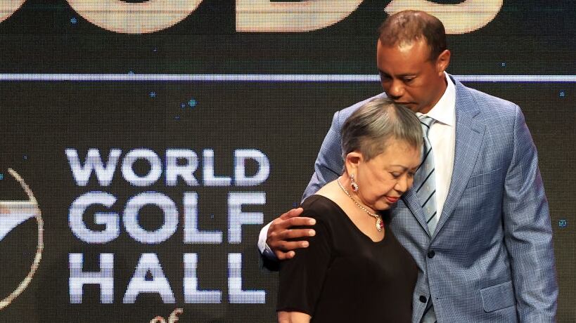 Tiger Woods and his mother Kultida Woods