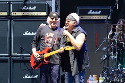 Loverboy performs at PNC Music Pavilion on July 19, 2024.