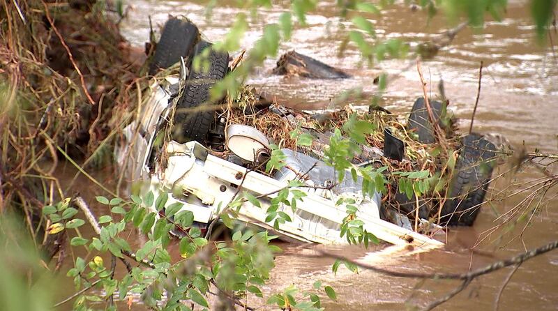 AUGUST 18, 2021 - Haywood County was hit hard with record flooding on the Pigeon River from Tropical Storm Fred.