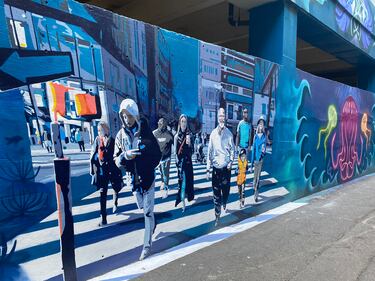 During the Charlotte Shout music and arts festival, the alley at 100 E. Fourth Street was transformed into a collection of murals by local and international artists.