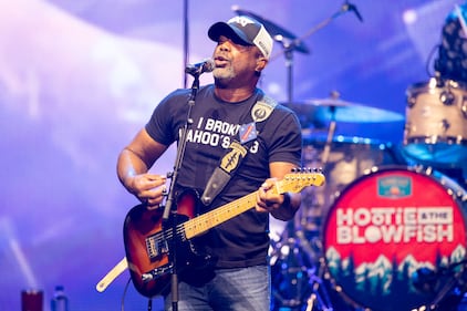 Hootie and the Blowfish perform during the Summer Camp with Trucks Tour at PNC Music Pavilion in Charlotte on Sept. 19, 2024.