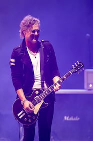 Collective Soul performs during the Summer Camp with Trucks Tour at PNC Music Pavilion in Charlotte on Sept. 19, 2024.