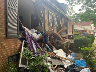 Home damaged during SWAT situation in east Charlotte