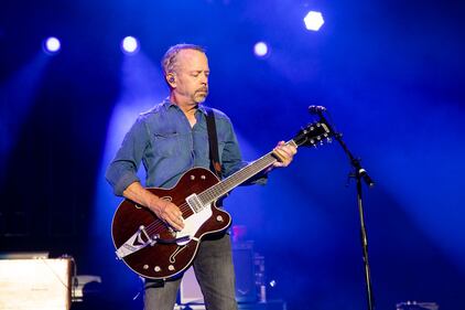 Counting Crows perform at Skyla Credit Union Amphitheatre in Charlotte on Aug. 1, 2023.