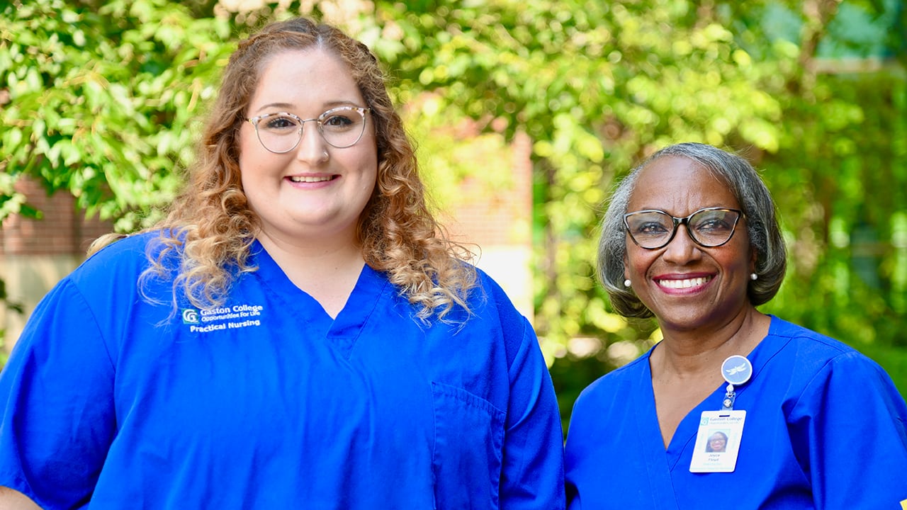 The quick action of Gaston College Nursing student Madeline Hare and instructor Joyce Floyd saved the life of a restaurant employee.
