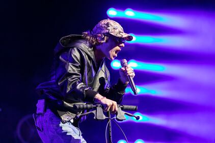 Cage The Elephant performs during the Neon Pill Tour at PNC Music Pavilion on Aug. 4, 2024.