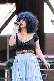 Monica Martin performs at Skyla Credit Union Amphitheatre in Charlotte on Aug. 5, 2023.