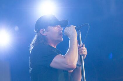 3 Doors Down perform during the Summer of ’99 Tour at PNC Music Pavilion in Charlotte on July 24, 2024.