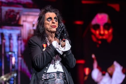 Alice Cooper performs during the Freaks on Parade Tour at PNC Music Pavilion in Charlotte on Sept. 11, 2024.