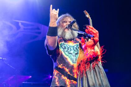 Rock-comedy duo Tenacious D opened its “Spicy Meatball Tour” at PNC Music Pavilion in Charlotte on Sept. 6, 2023.