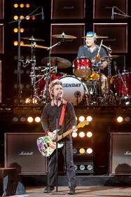 Green Day performs to a sold-out crowd at PNC Music Pavilion on Aug. 26, 2024.