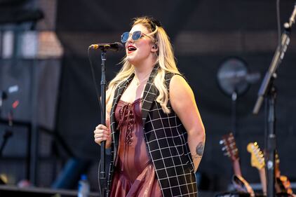 Dashboard Confessional performs at Skyla Credit Union Amphitheatre in Charlotte on Aug. 1, 2023.