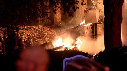 A massive apartment fire left more than a dozen families displaced Monday, Nov. 15, 2021.