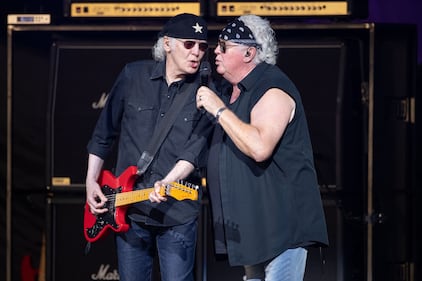 Loverboy performs at PNC Music Pavilion in Charlotte on Aug. 9, 2023.