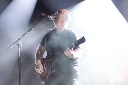 The Pixies perform at PNC Music Pavilion on June 1, 2024.