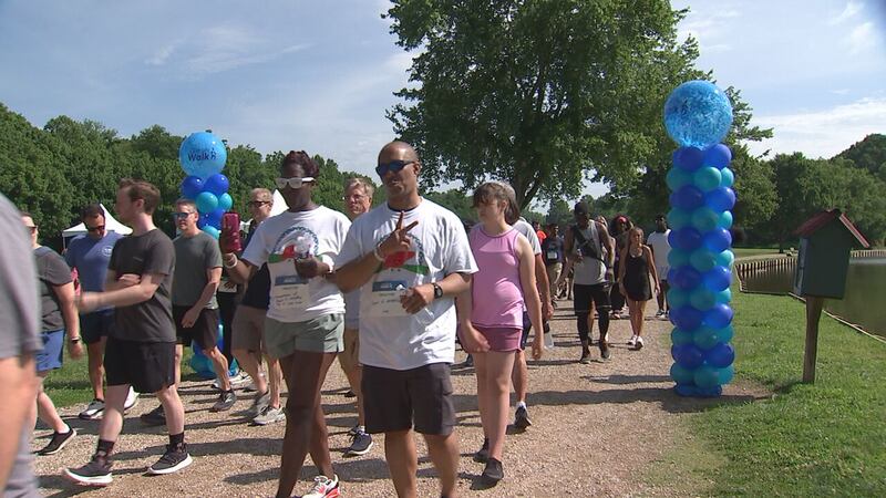 Walkers gather in Charlotte park to raise money, awareness for those affected by liver disease