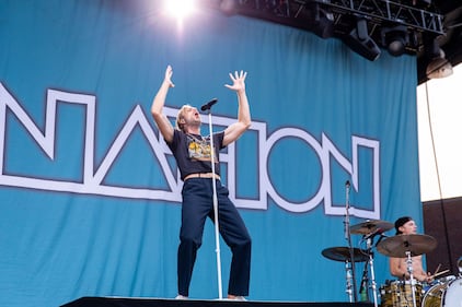 AWOLNATION performs during the Unity Tour at Skyla Credit Union Amphitheatre on Aug. 11, 2024.