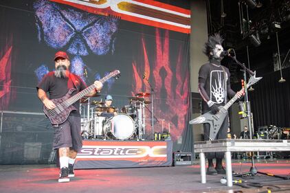 Static-X performs during the Freaks on Parade Tour at PNC Music Pavilion in Charlotte. July 24, 2022.