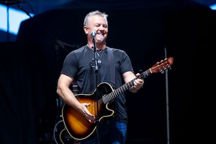 Edwin McCain performs during the Summer Camp with Trucks Tour at PNC Music Pavilion in Charlotte on Sept. 19, 2024.