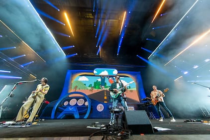 Weezer headlines the Indie Rock Road Trip tour at PNC Music Pavilion in Charlotte on June 24, 2023.