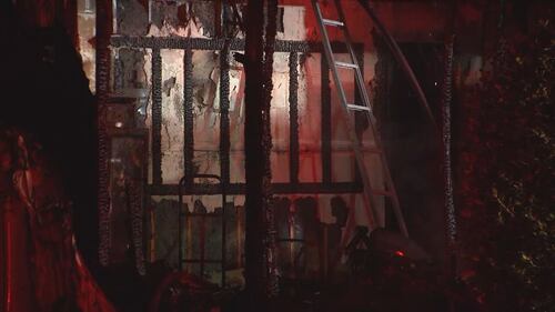 Crews were on the scene of a fire at a home in Indian Trail overnight Monday