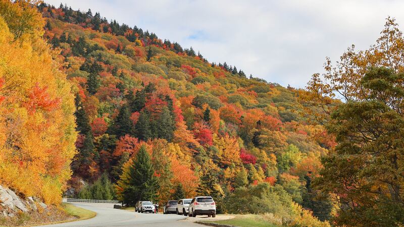 Oct. 9, 2022: View at Stack Rock Parking Area on the Blue Ridge Parkway in Blowing Rock.