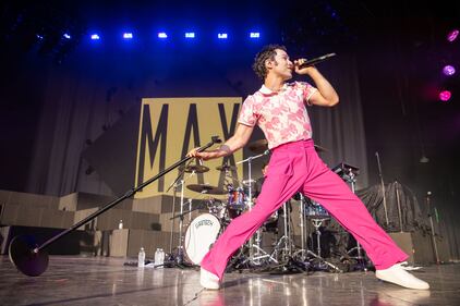 Max opens up for Big Time Rush at PNC Music Pavilion in Charlotte on June 27, 2023.