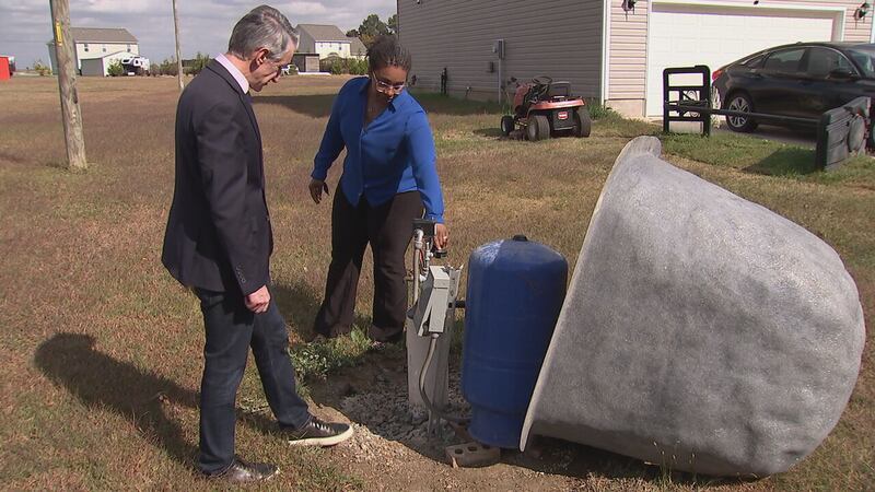 Union County family’s well went dry, so they’re running a hose from the neighbor’s house