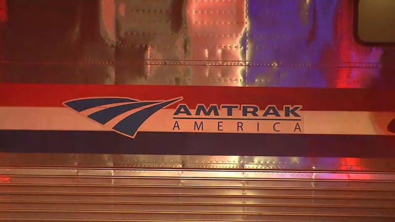 An Amtrak train was stopped in Gaston County early Tuesday morning after hitting a tractor-trailer.