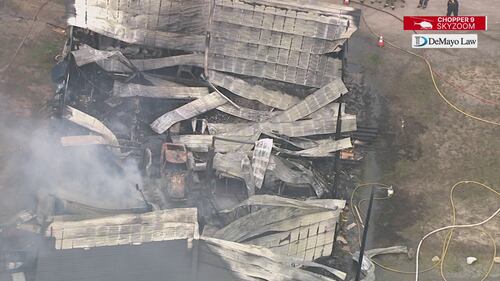 Fire destroys warehouse in rural part of Clover