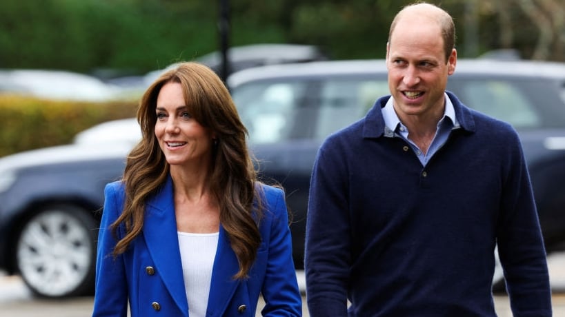 MARLOW, ENGLAND - OCTOBER 12: Prince William, Prince of Wales and Catherine, Princess of Wales arrive for their visit to SportsAid at Bisham Abbey National Sports Centre to mark World Mental Health Day on October 12, 2023 in Marlow, England. Prince and Princess of Wales are carrying out engagements across the UK to mark World Mental Health Day and to highlight the importance of mental wellbeing, particularly in young people. (Photo by Suzanne Plunkett - WPA Pool/Getty Images)