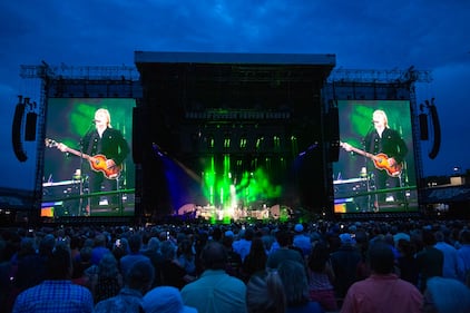 Paul McCartney performs during his Got Back tour at Truist Field at Wake Forest University in Winston-Salem, N.C. May 21, 2022.