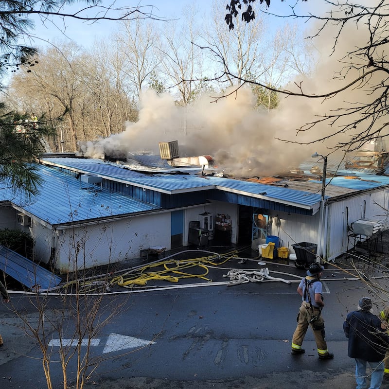 Fire at Jay's Seafood Restaurant in Stanly County (Photo: East Side Volunteer Fire Department)