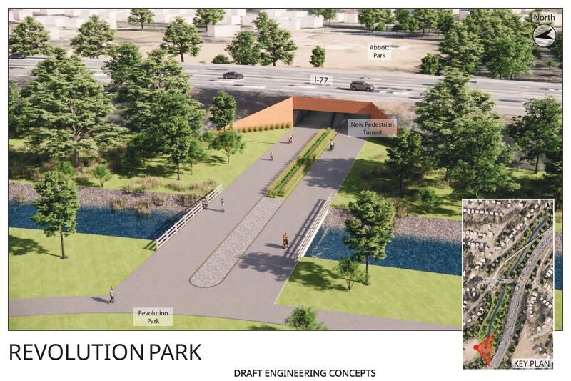 NCDOT releases renderings of I-77 crossings in proposed South Toll Lane project