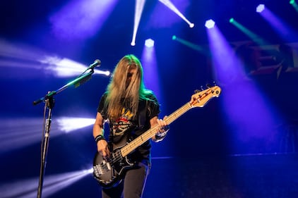 Megadeth performs during their Destroy All Enemies Tour at PNC Music Pavilion in Charlotte on Sept. 6, 2024.